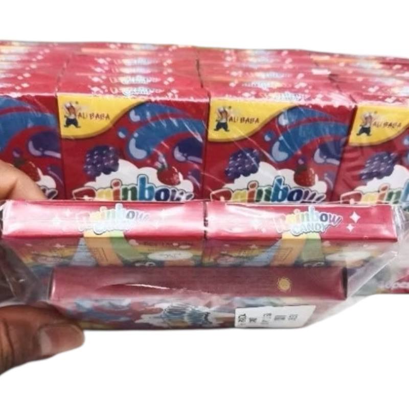 Alibaba Rainbow Candy Chalk Gula Batang 30pcs