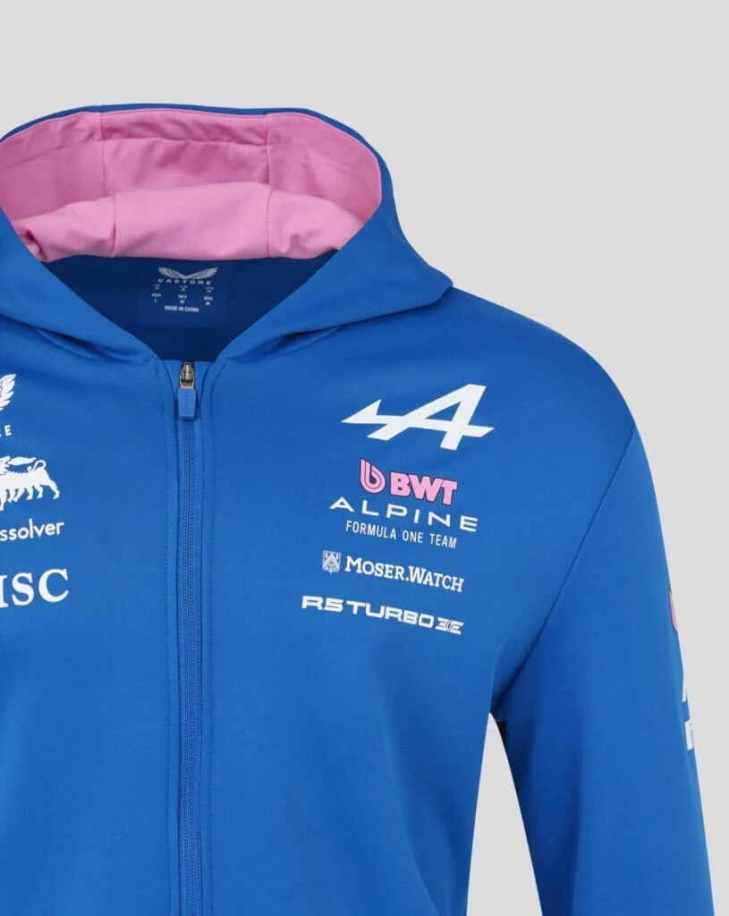 Castore F1 Alpine 車隊 2026 官方 Team Full Zip Hoodie TU14472