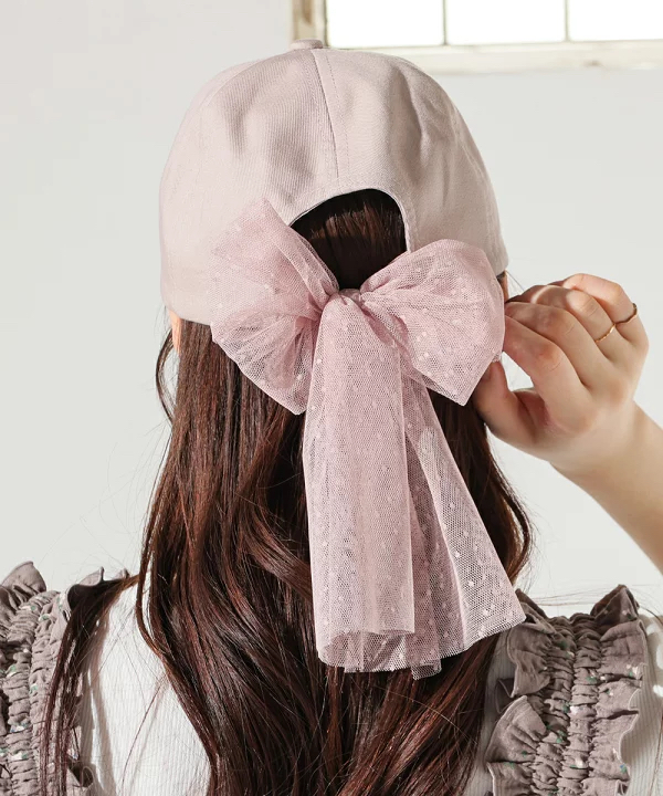 日本預訂📍日本百搭款背後蕾絲蝴蝶結Cap帽