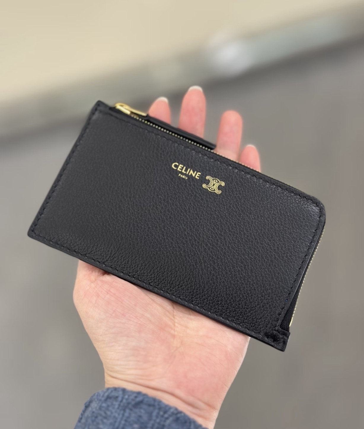 訂貨📮 Celine 新款 牛皮拉鏈銀包/Cardholder Size 13.5x8x1cm
