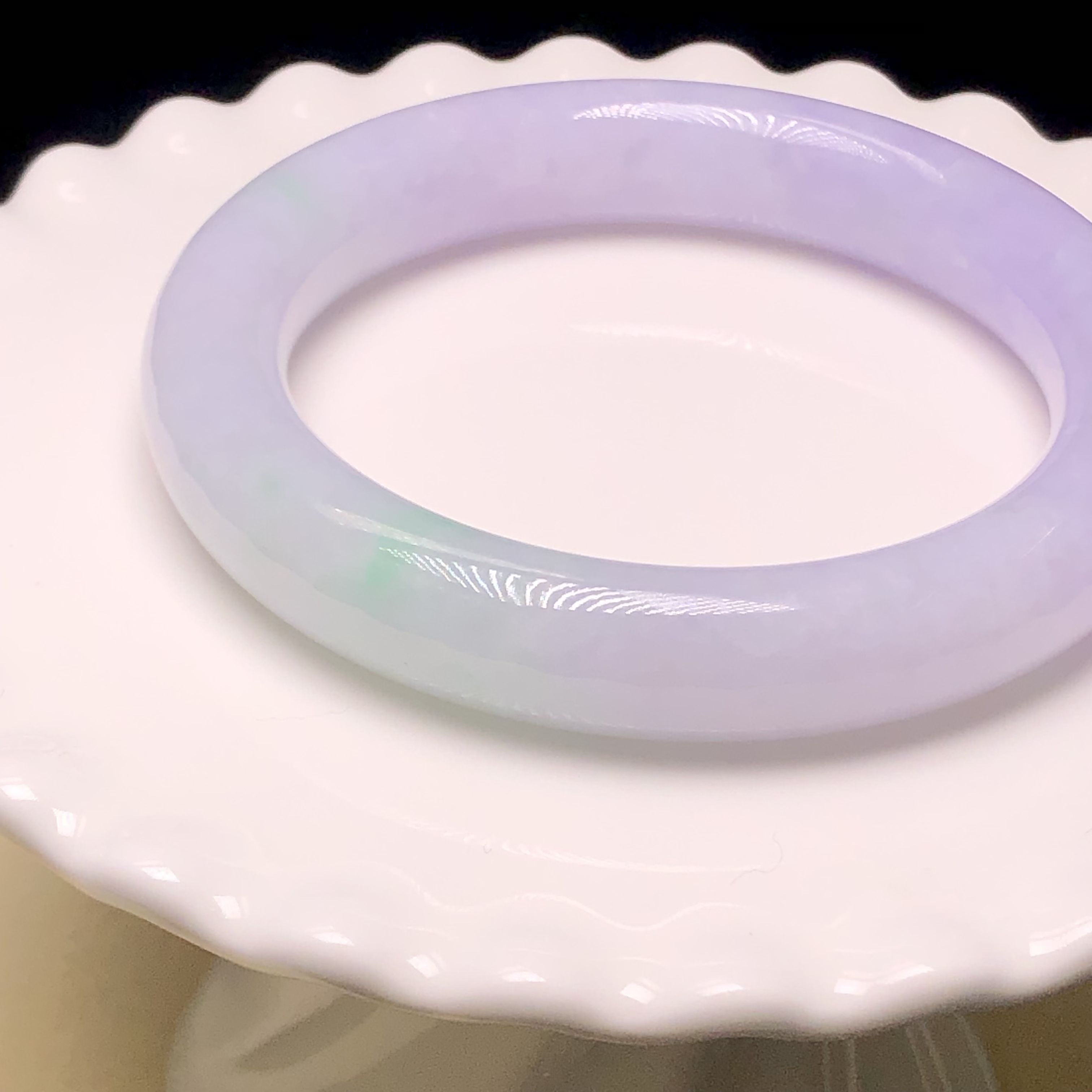 C06810 木那茄紫飄翠福鐲53.6mm