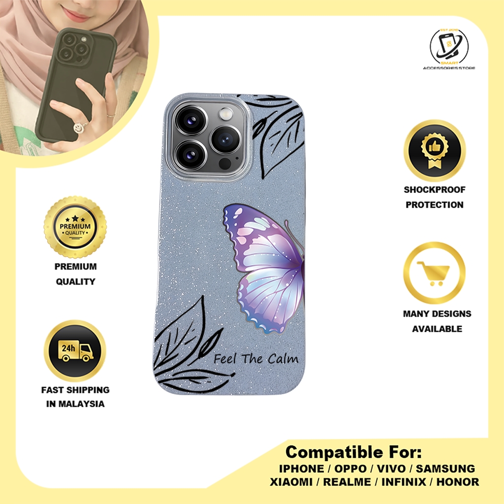 BLING CASE PHONE FOR IPHONE - DESIGN BUTTERFLY H