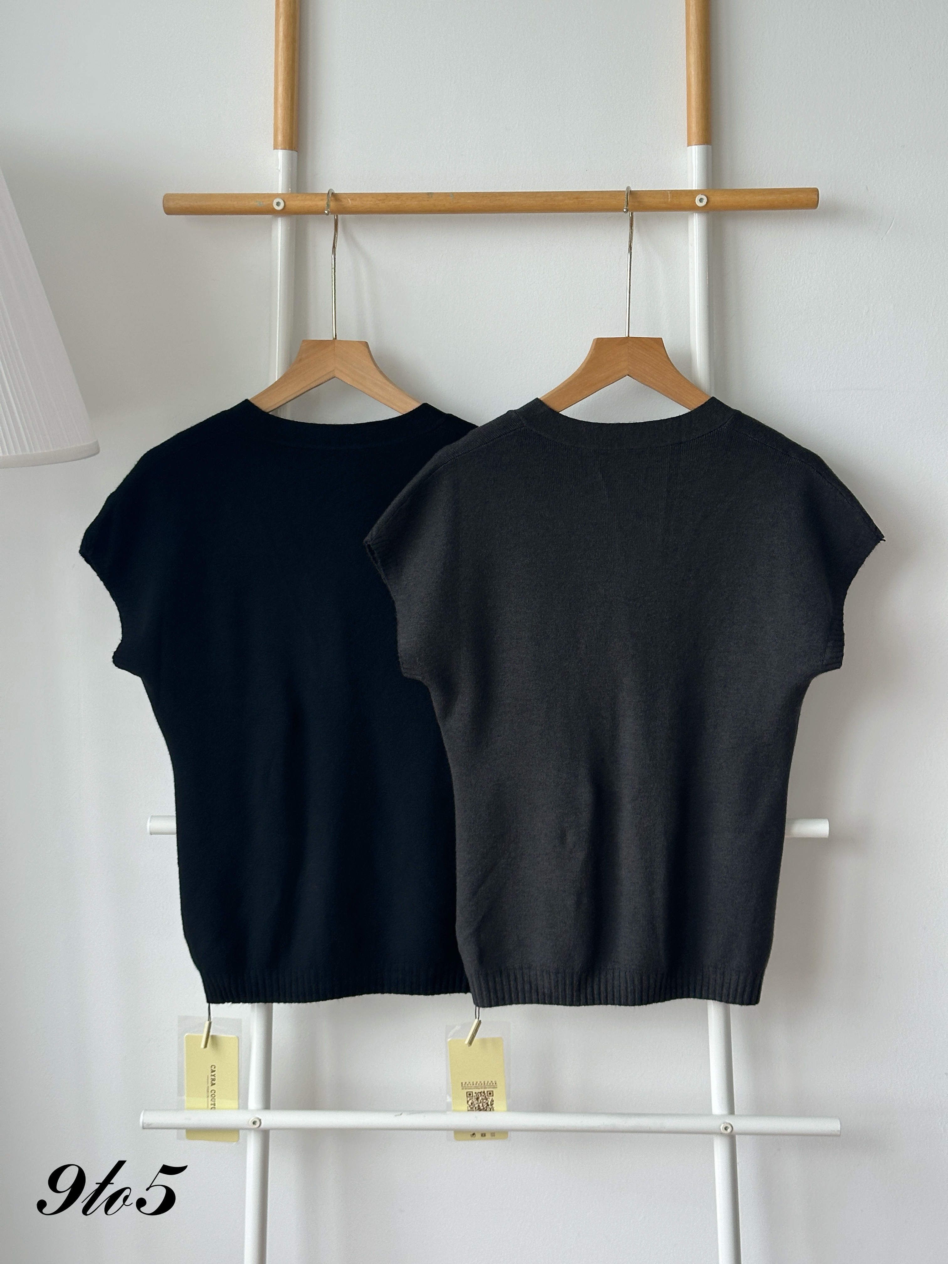 T4334 V Neck Knit Top - 3 Colors 