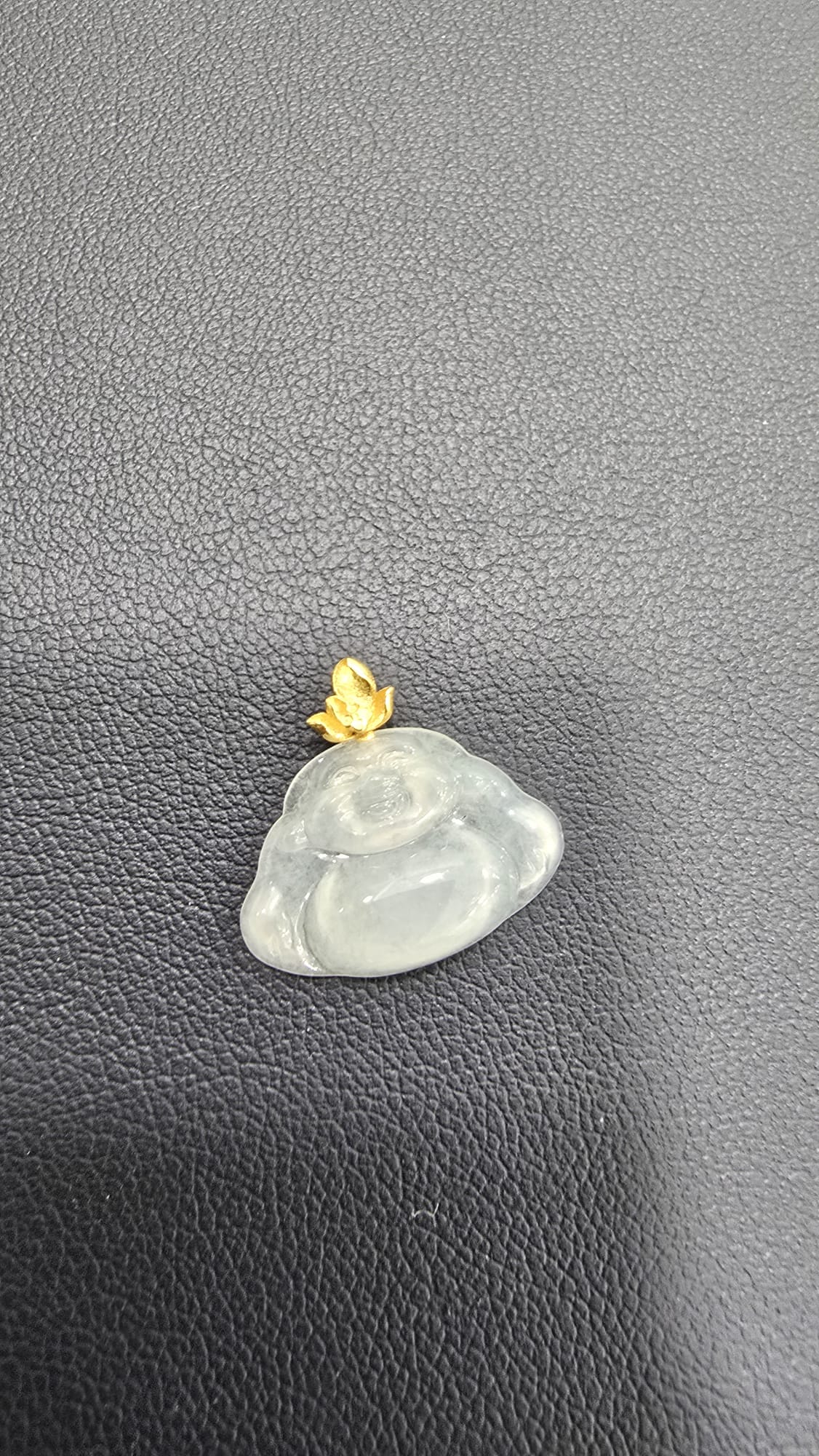 天然緬甸翡翠吊墜18K金配件