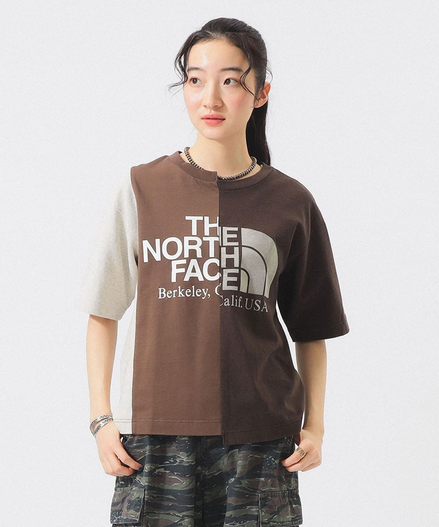 日本製THE NORTH FACE x BEAMS BOY 別注拼款tee