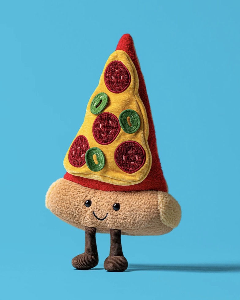 Jellycat NYC Dinner 紐約限定 美式漢堡 Pizza 熱狗 薯條 套裝連貼紙 Pin