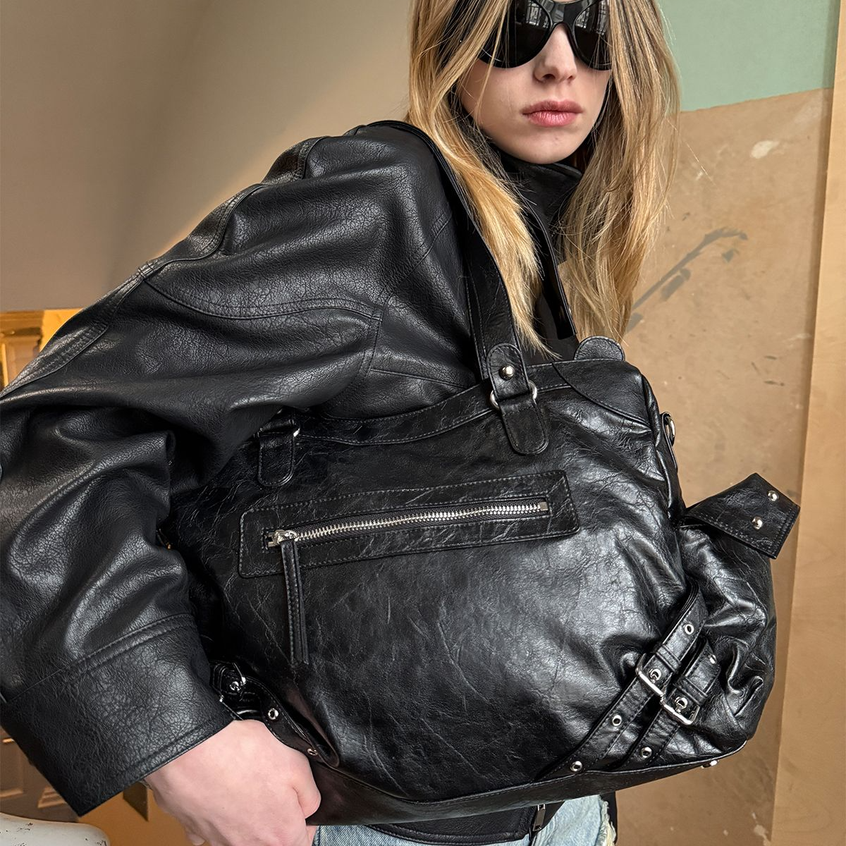 [DEINET] STUD POCKET BIG BAG (5種)