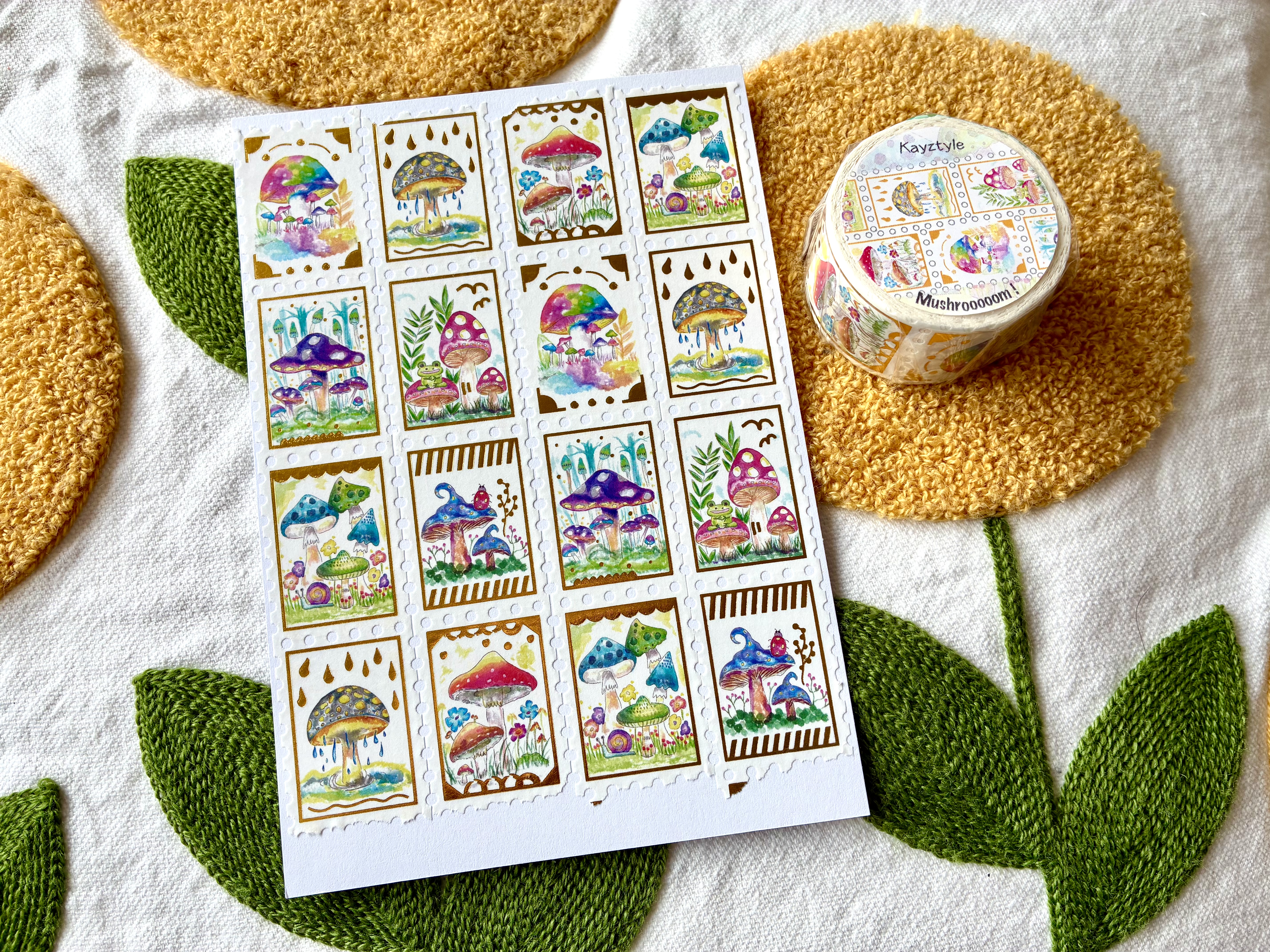 UK Collection 6 @2026 - Kayztyle Volume 21 Washi Tapes（Gold Foil）