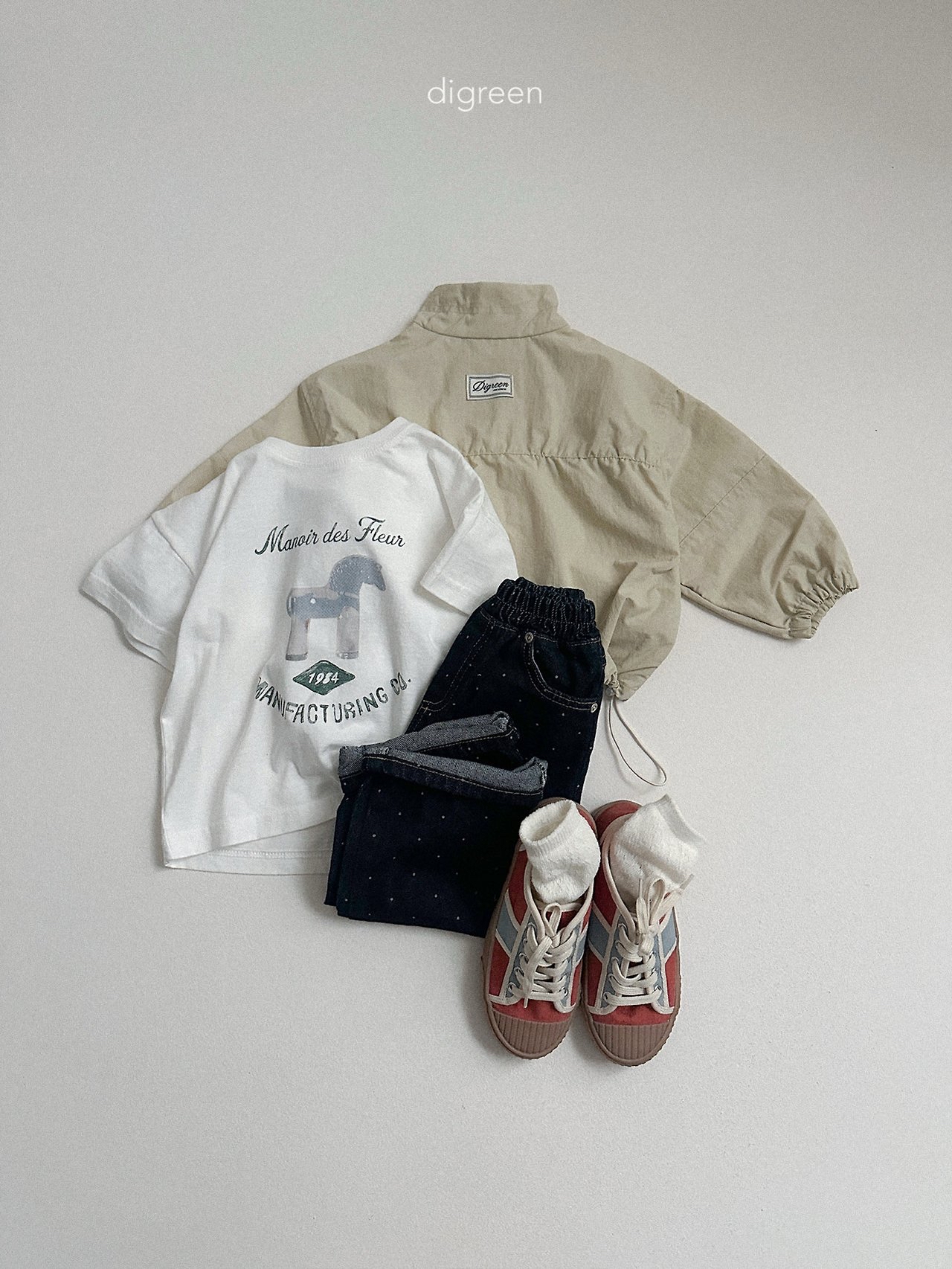 Digreen | rib windbreaker 