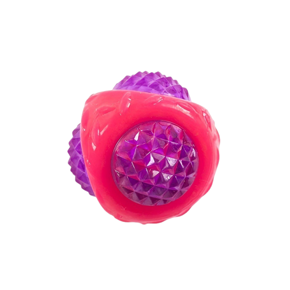 耐咬磨牙發光鑽石寵物玩具 紅色 UB0256