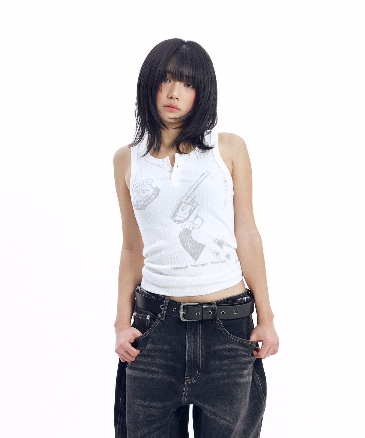 🇰🇷訂購｜AAKAM 26SS｜Pistol Sleeveless 2色 