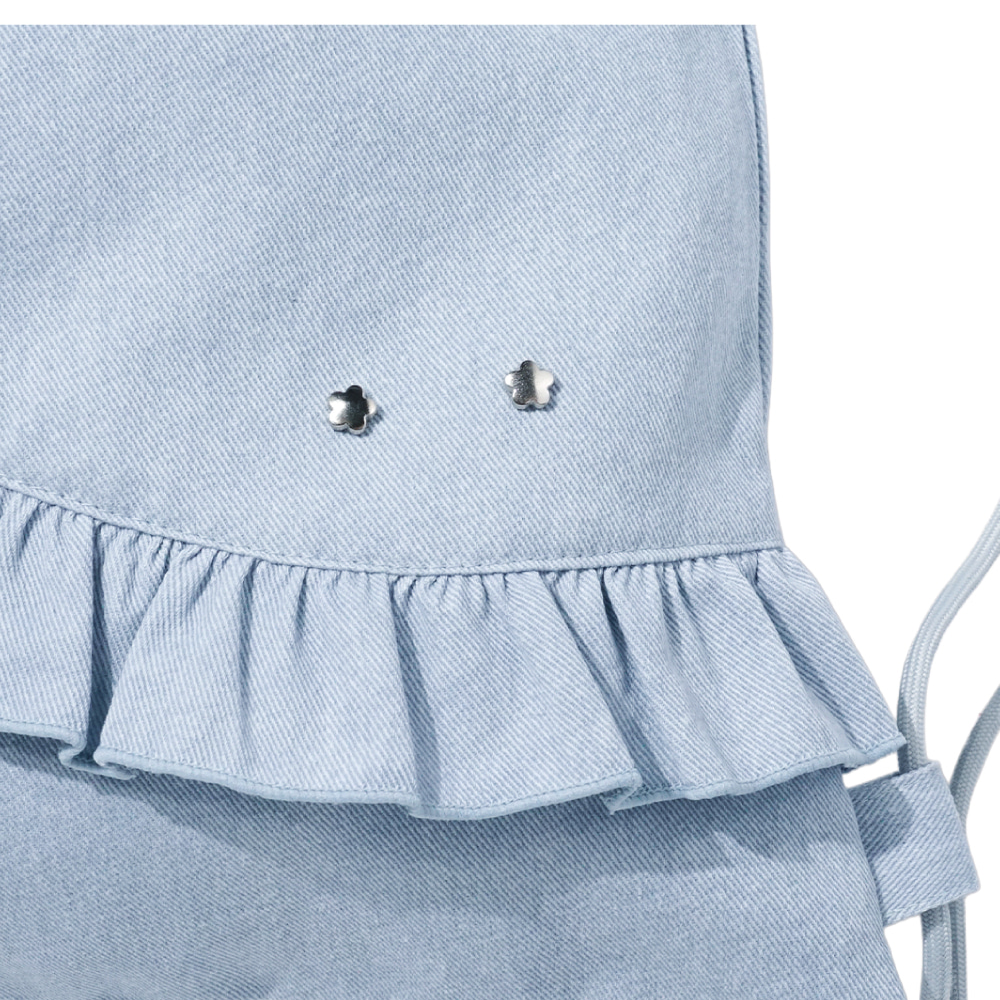 ONGO - Flower Knot Ruffle Bag_Sky 