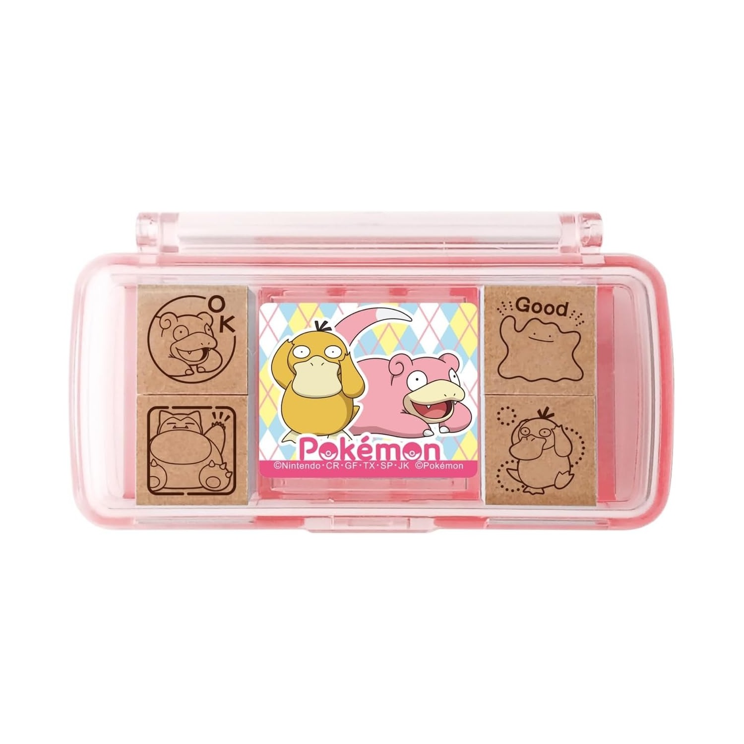 現貨｜Pokemon 傻鴨 / 呆呆獸 / 百變怪 / 卡比獸 日本製 迷你 木製 印章 套裝 (SGM-038) 
