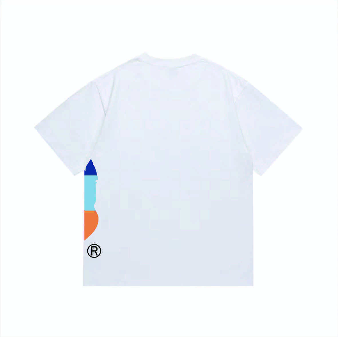 Bape Color Block Side Big Ape Head Tee