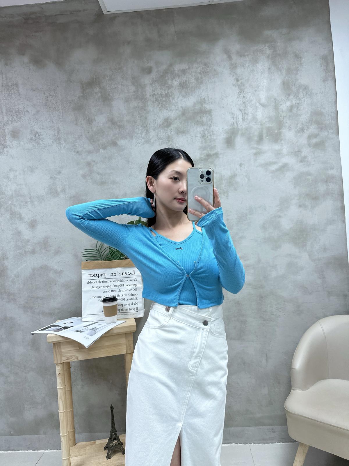 L15 V領背心+外套Set