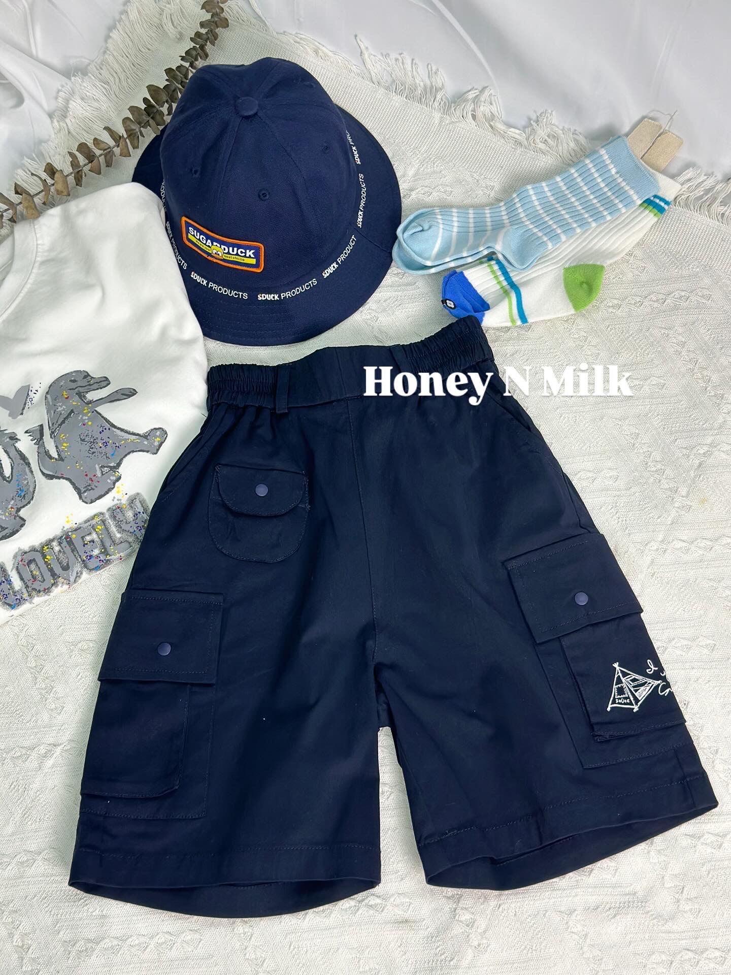 SGD+ NavyBlue Camping Bermuda 