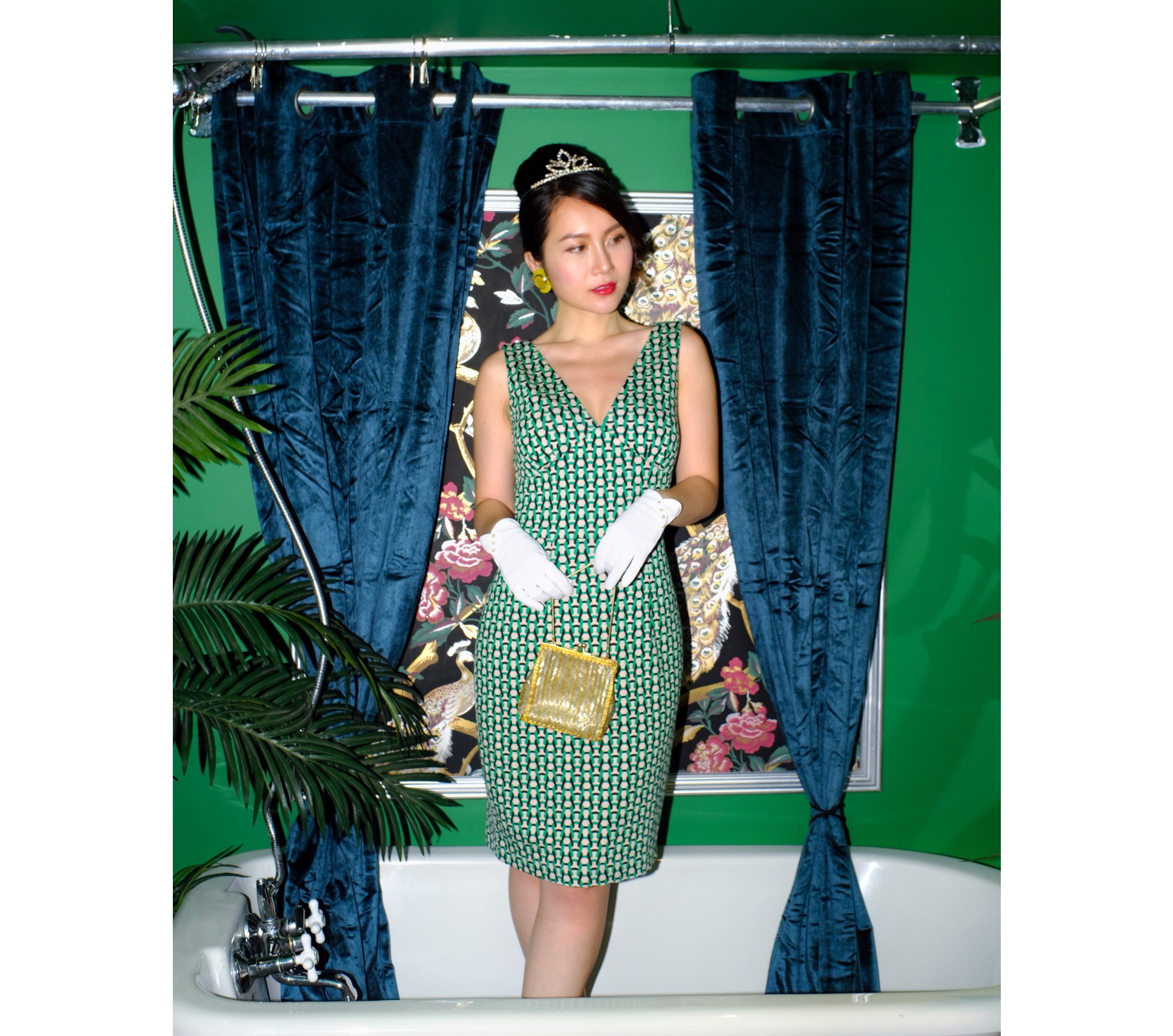 (Ready-Made) The 90s Party Queen Style Diana Dress (FM156)