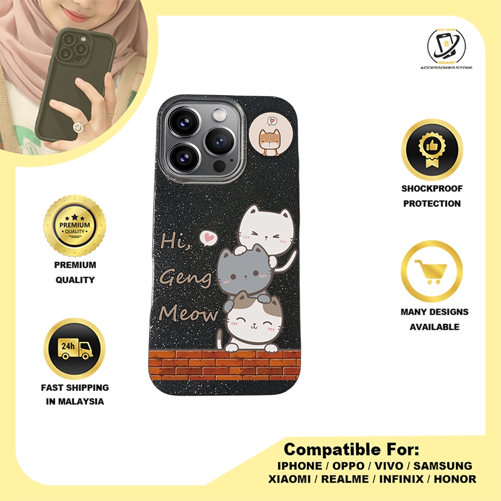 BLING CASE PHONE FOR IPHONE - DESIGN CAT D