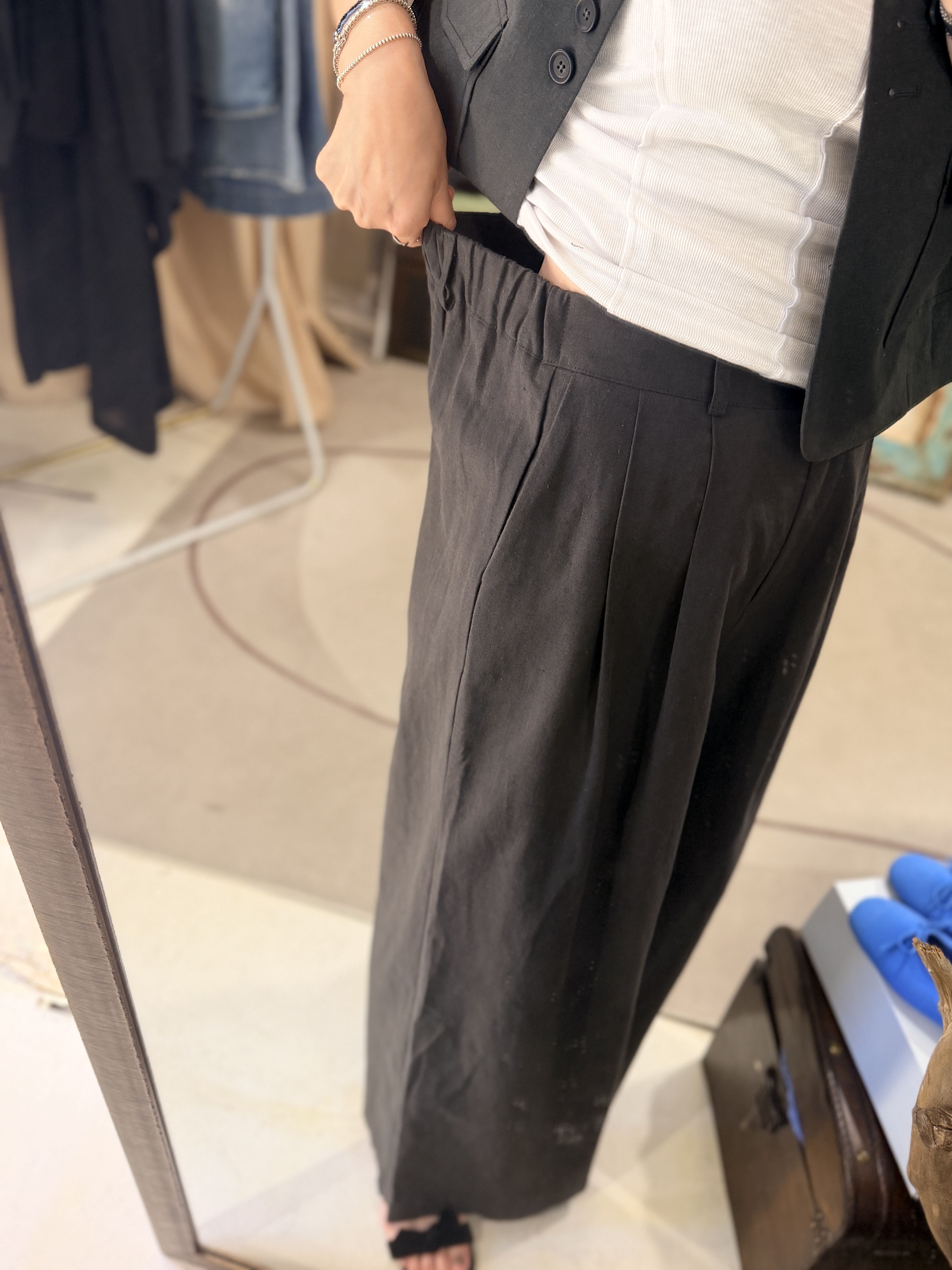 Linen loose pants