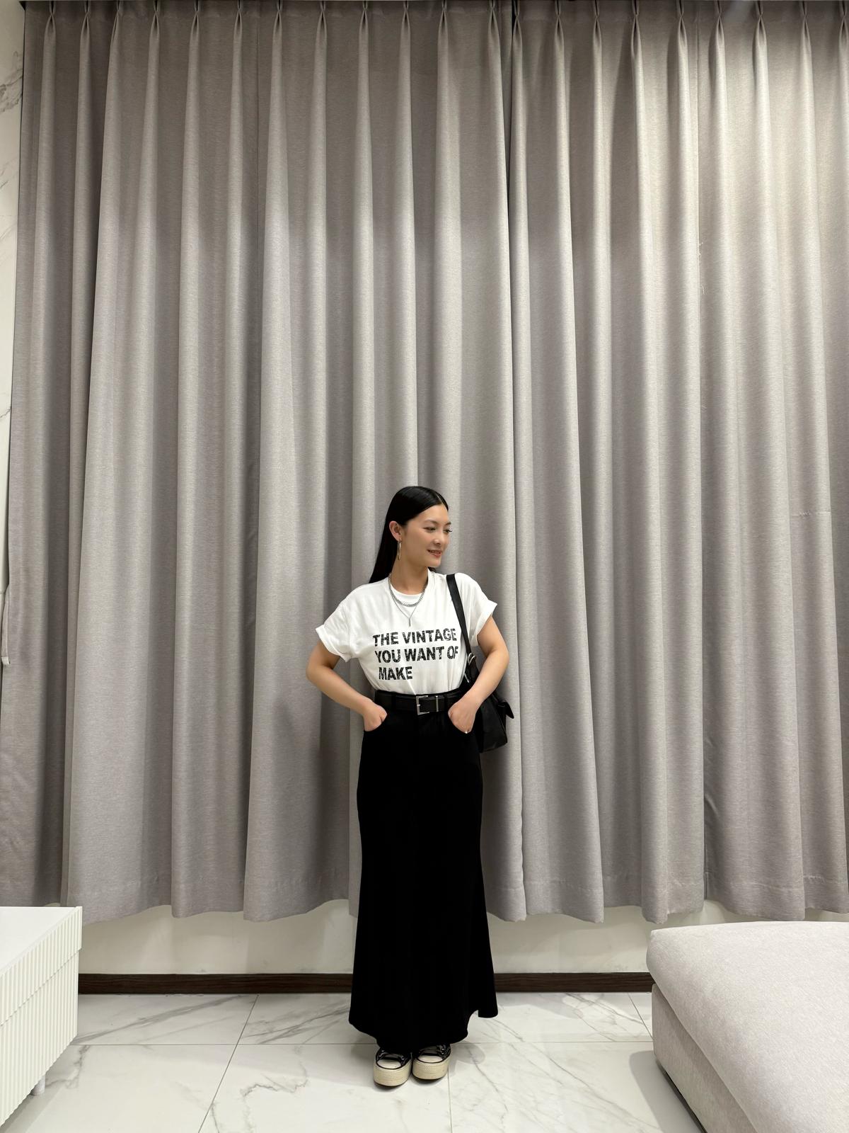 M01 前後擦色英文字Tee