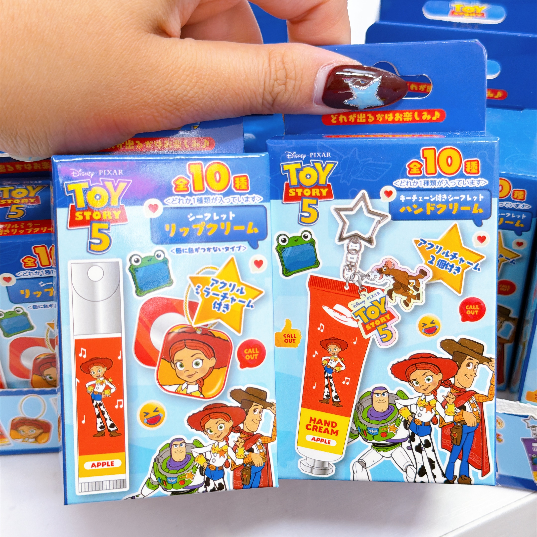 日本直送日本版 Toy Story 5 唇膏/ hand cream 盲盒（隨機抽出