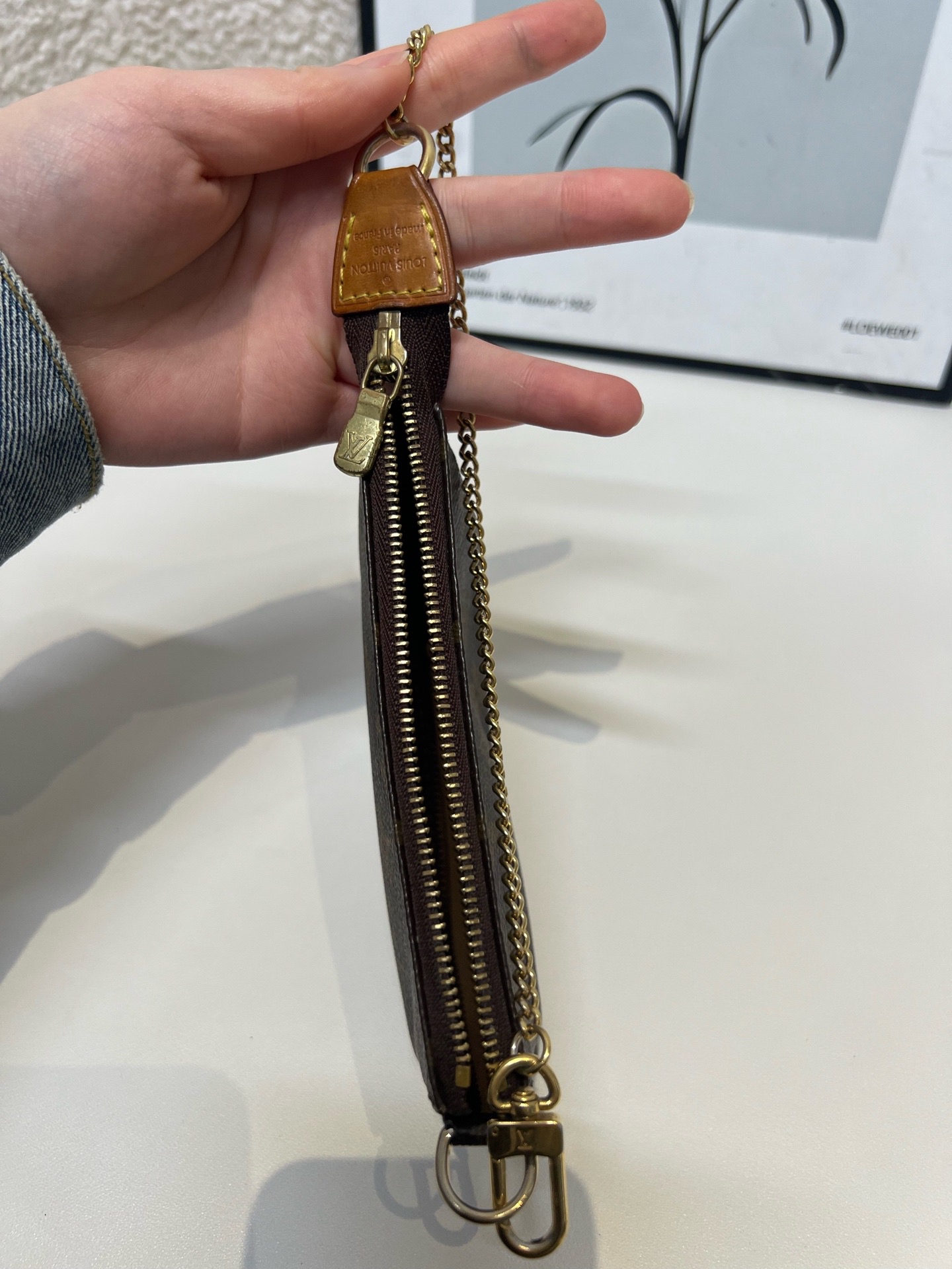 【預訂貨品】LV中古老花麻將包