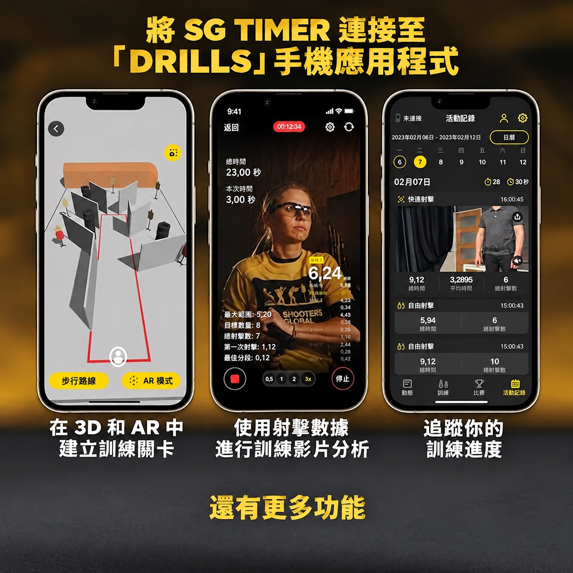 SHOOTER GLOBAL SG TIMER GO (Quick release + Pocket Clip)