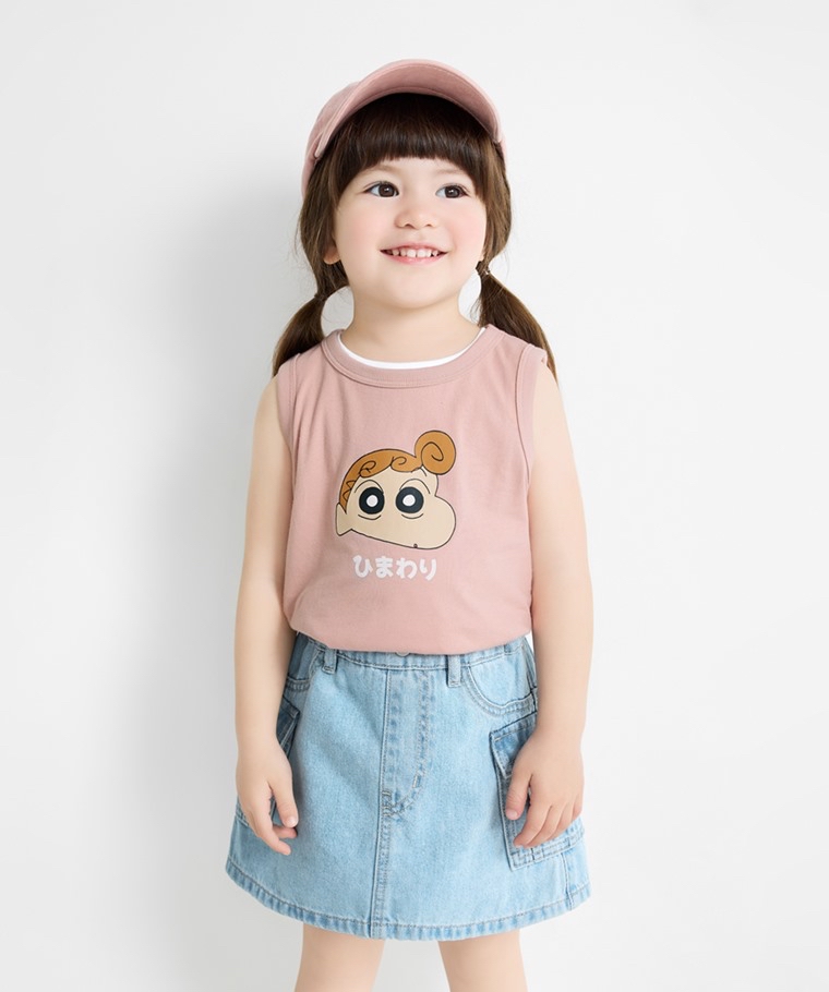 💚預訂 台灣直送💚蠟筆小新三色人物印花純棉背心