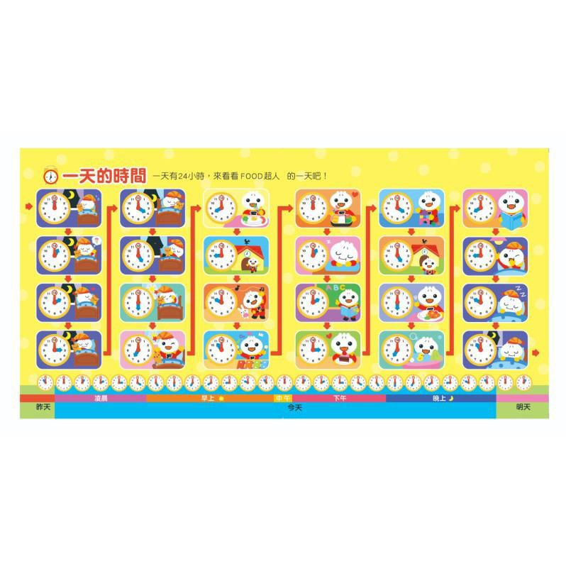 廣東話版FOOD超人時鐘互動有聲書 -現在幾點鐘？