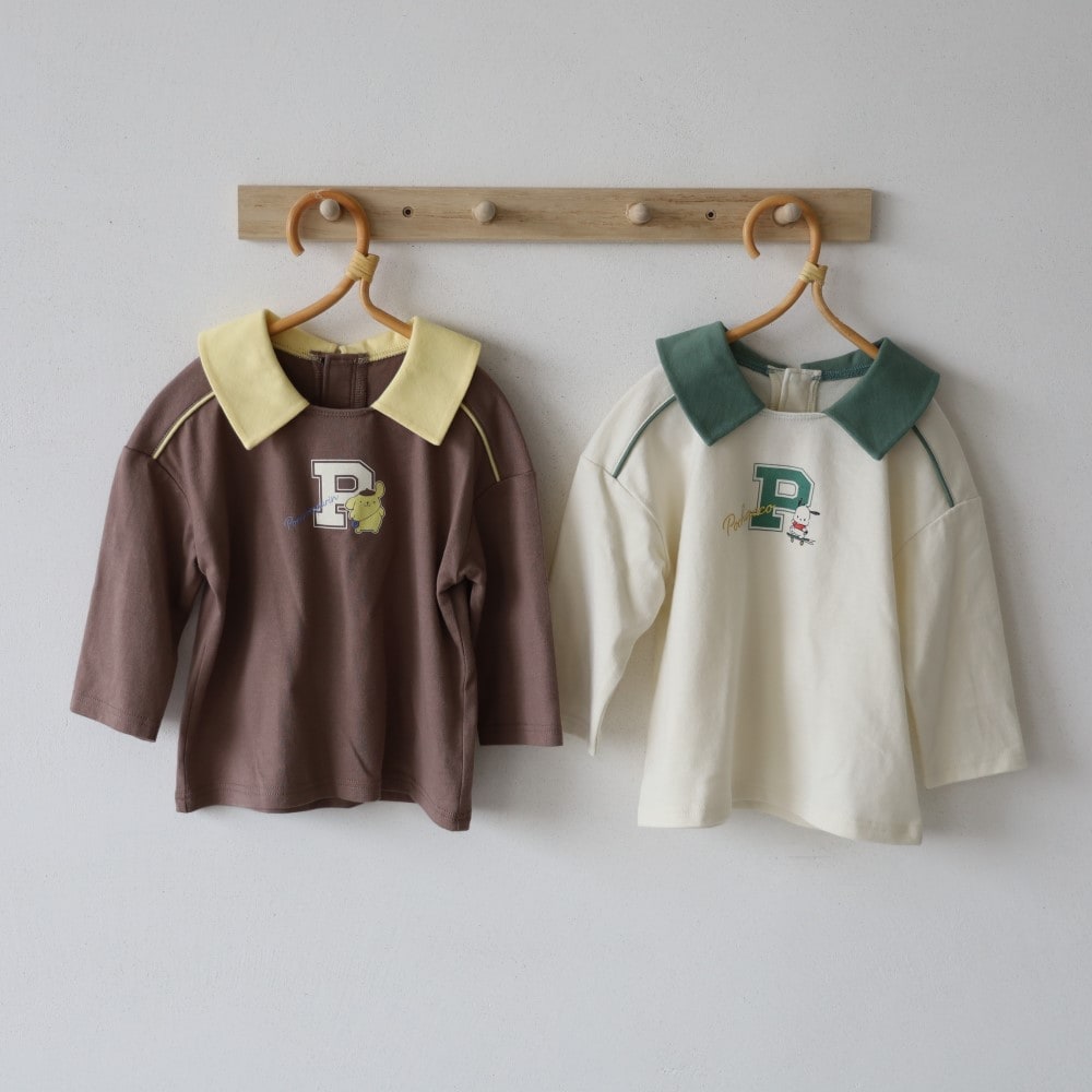 🆕【⭐訂購⭐】🇯🇵日本直送 🌀 #Sanrio 撞色領長袖 tee［2款選］🌀 [PLJA-0188] [261121]