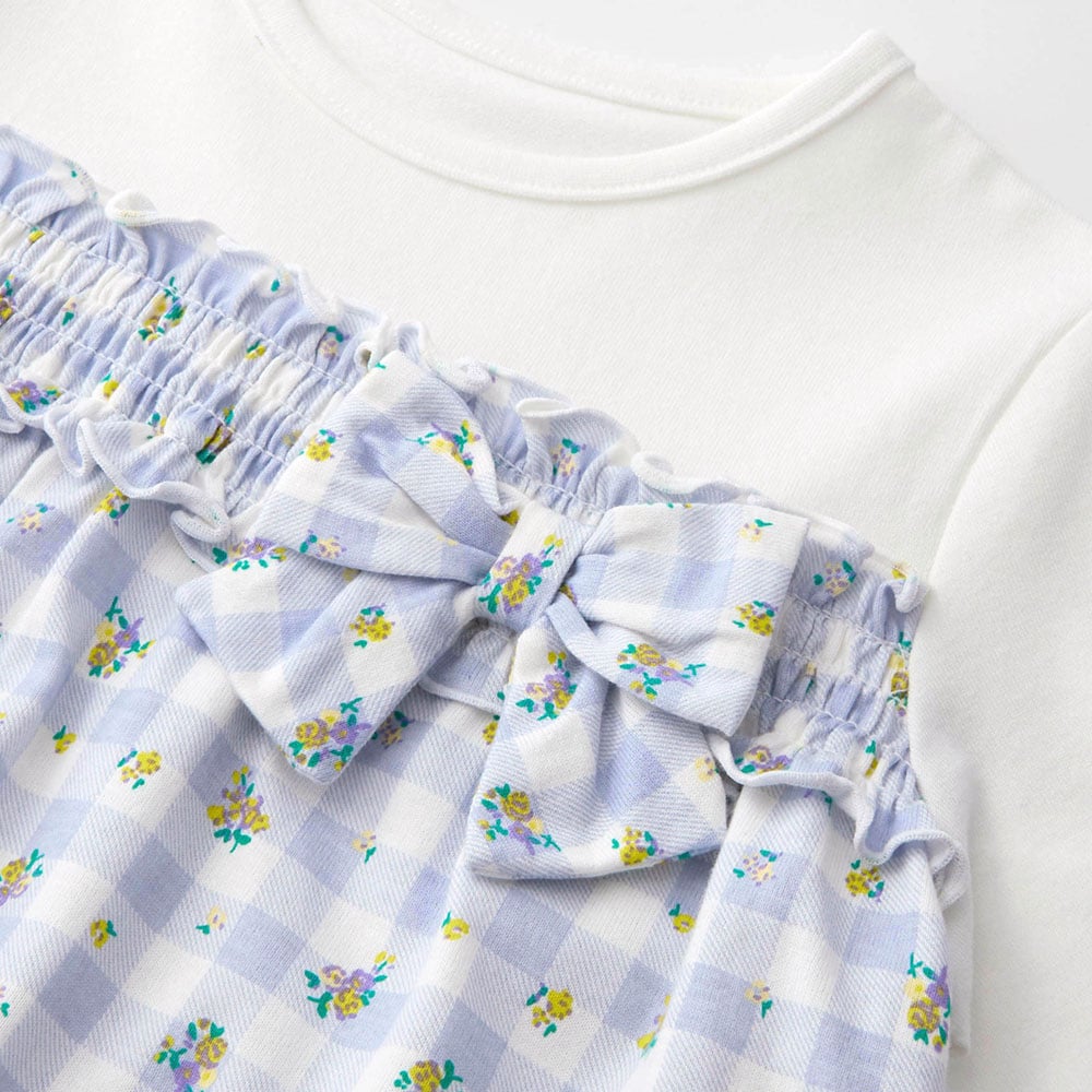 🆕【⭐訂購⭐】🌀 🇯🇵 日本直送🇯🇵 緞帶設計 拼接 喇叭束腰 上衣［3款選］🌀 [ELCA-0225][260524]