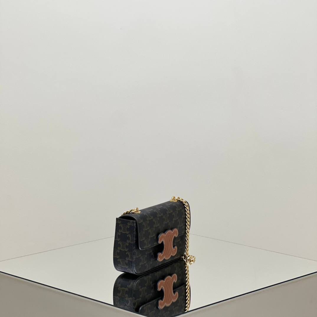 🔥大货实拍图 𝗖𝗘𝗟𝗜𝗡𝗘 ♥ 𝗧𝗥𝗜𝗢𝗠𝗣𝗛𝗘浮雕腋下包 型号：199243 尺寸：20.5*11.5*4cm