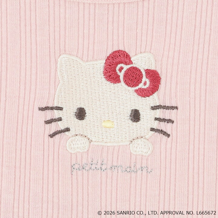 🇯🇵預訂 日本直送🇯🇵 Petit Main x Sanrio系列兩色人物刺繡薄紗印花短袖上衣