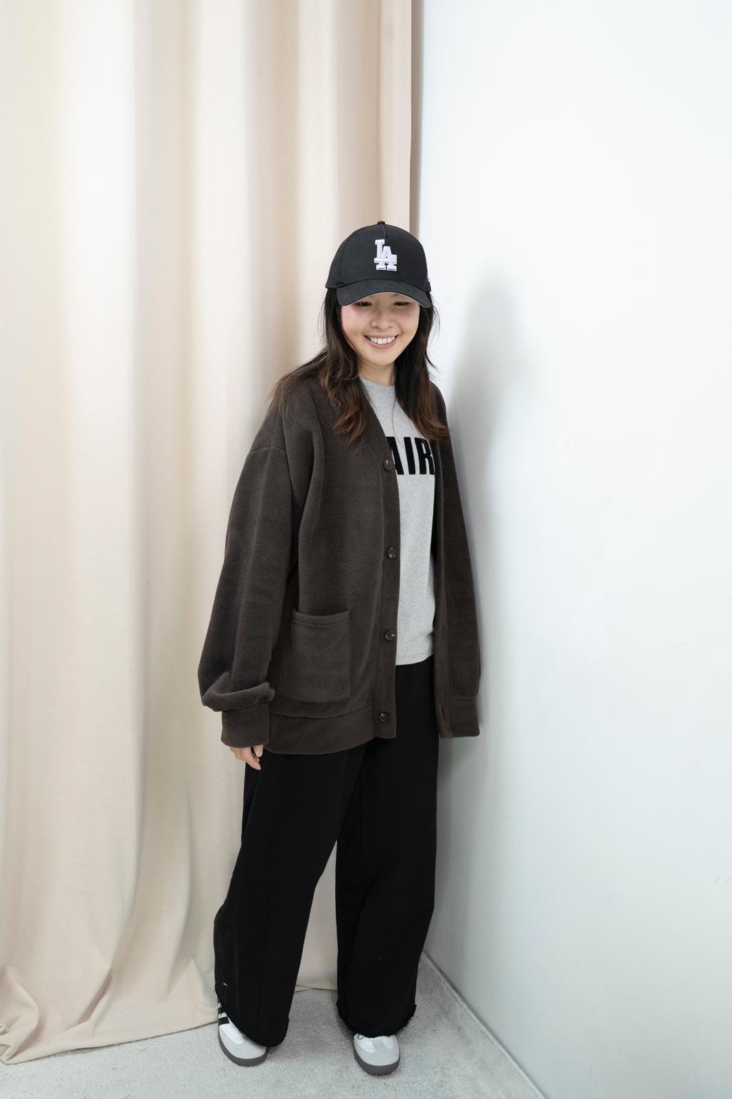 文字舒適棉Tee（灰色）