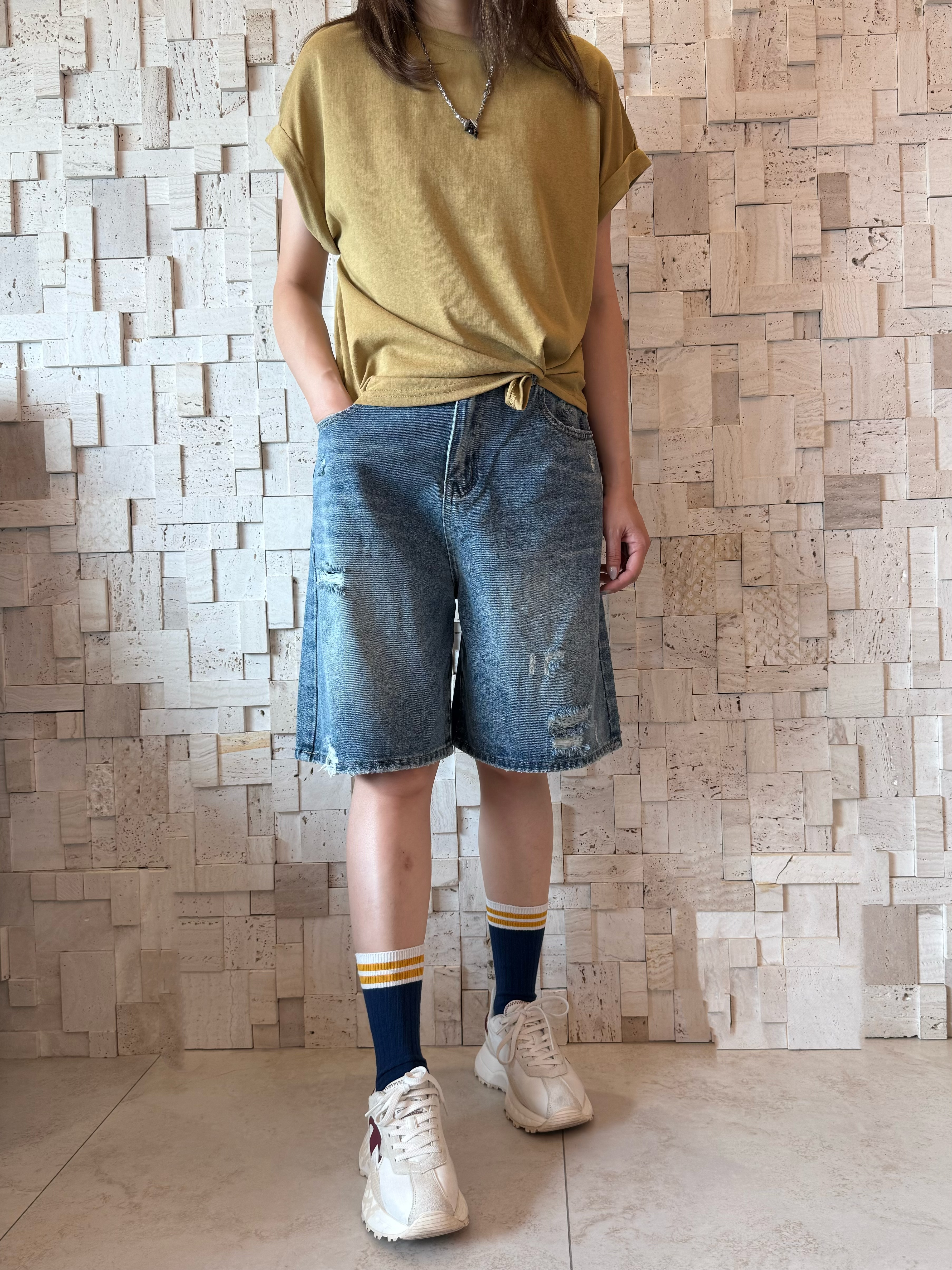 #2090 淨色全棉Top