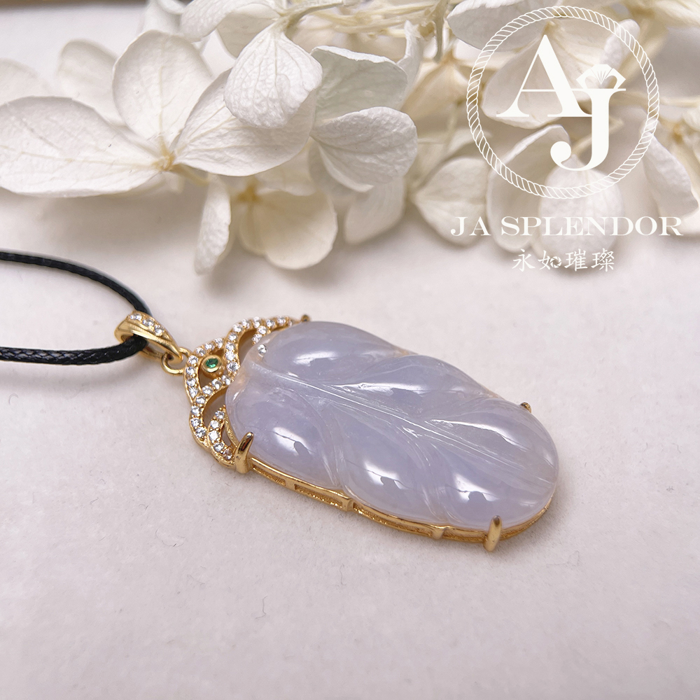 JNS-56 天然翡翠A 冰潤紫羅蘭事業有成/金枝玉葉