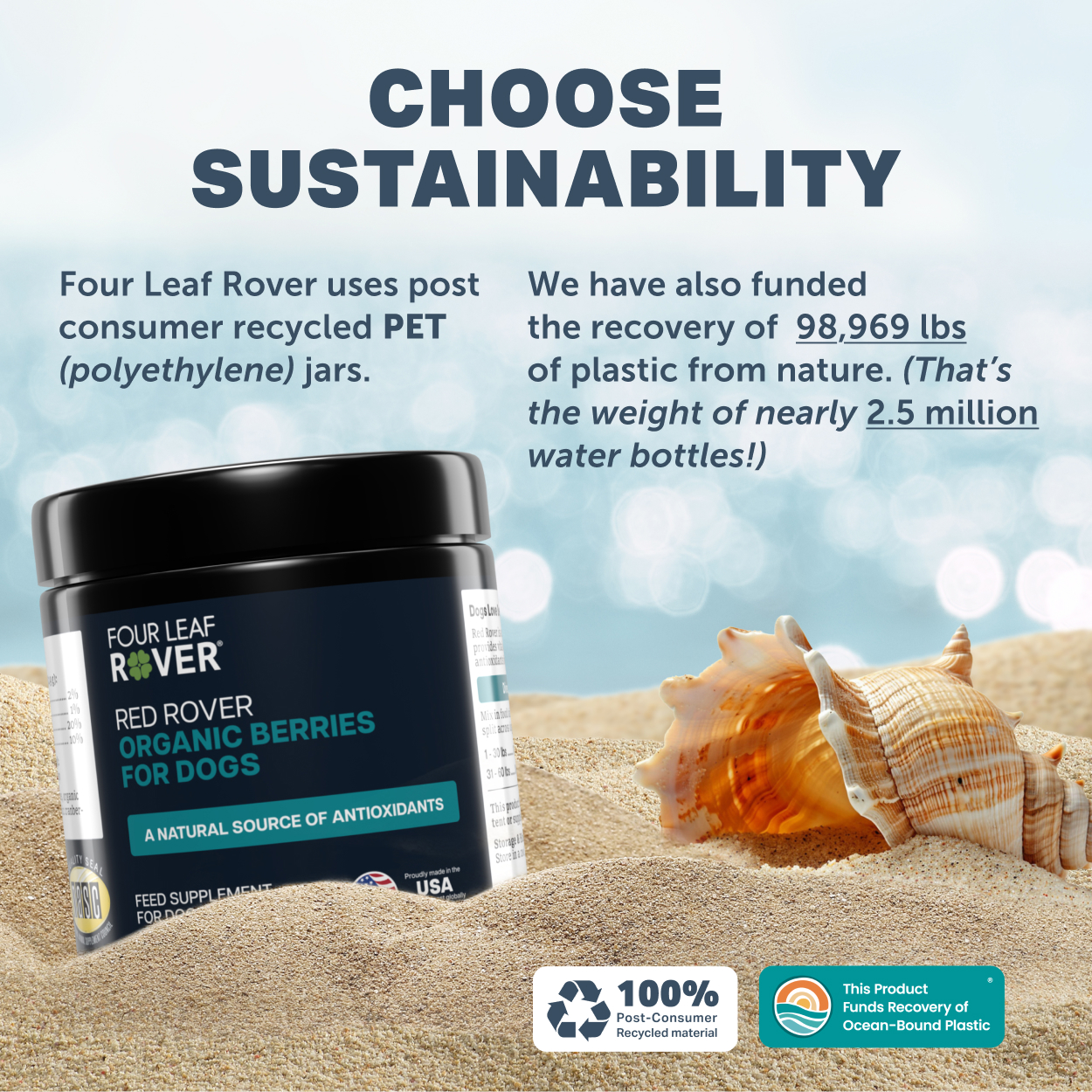 Four Leaf Rover - Red Rover - Organic Berries For Dogs 有機雜莓精華 (犬貓適用)