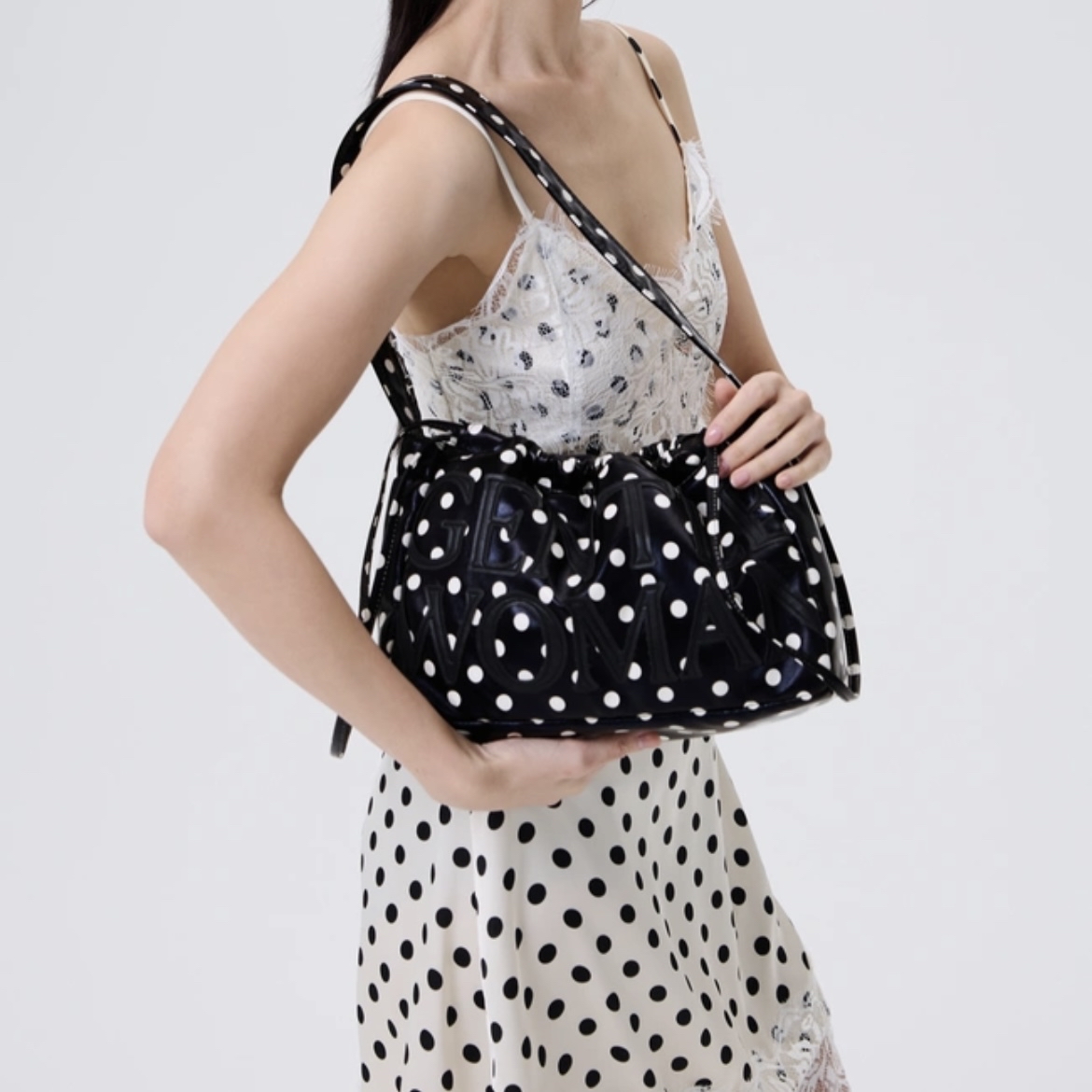 預購 | 🇹🇭GENTLEWOMAN POLKA DOT DUMPLING(BLACK) BG1121-1