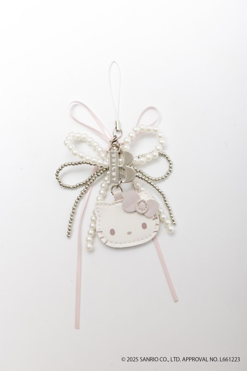 【預購】Hello Kitty × BRILMY 鏡面串珠吊飾 日本雜誌附錄 隨身鏡 手機掛繩 2026 限定補貨