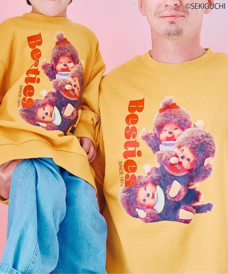 Monchhichi 蒙奇奇親子Hoodies 日本兒童 80-140cm 