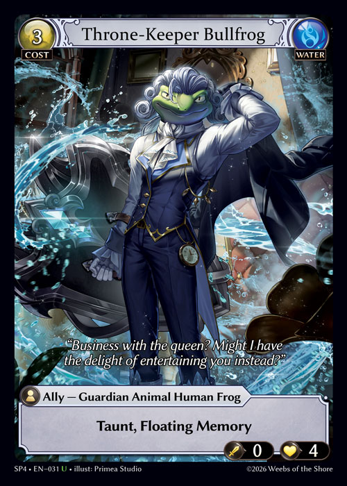 FOIL - Throne-Keeper Bullfrog / SP4-031 (U)