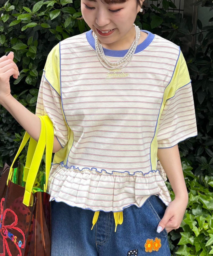 日本拼款間條衫