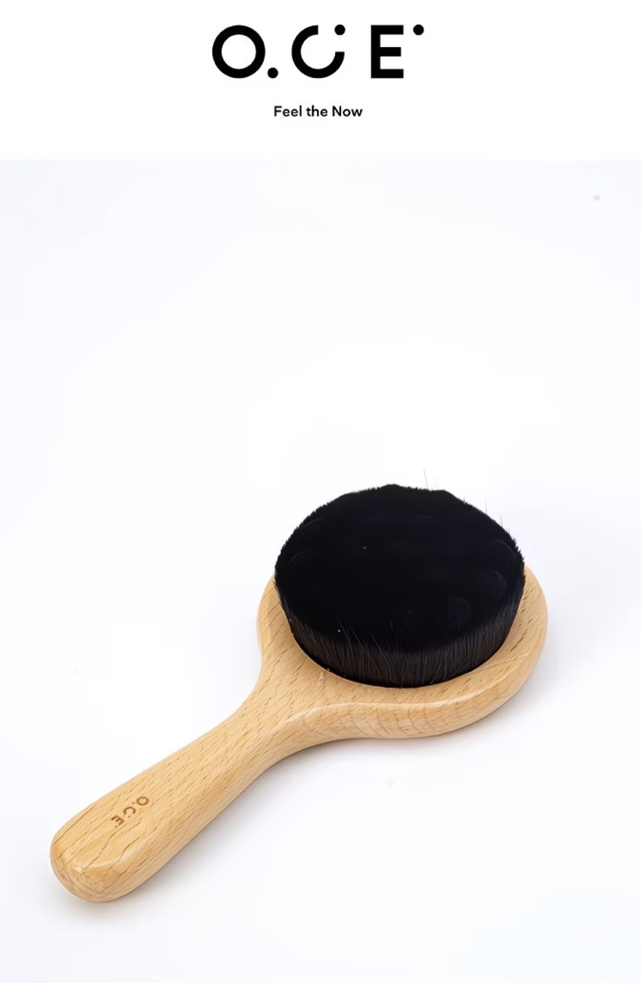 Breath Wood Series Beech Short Handle Face Brush