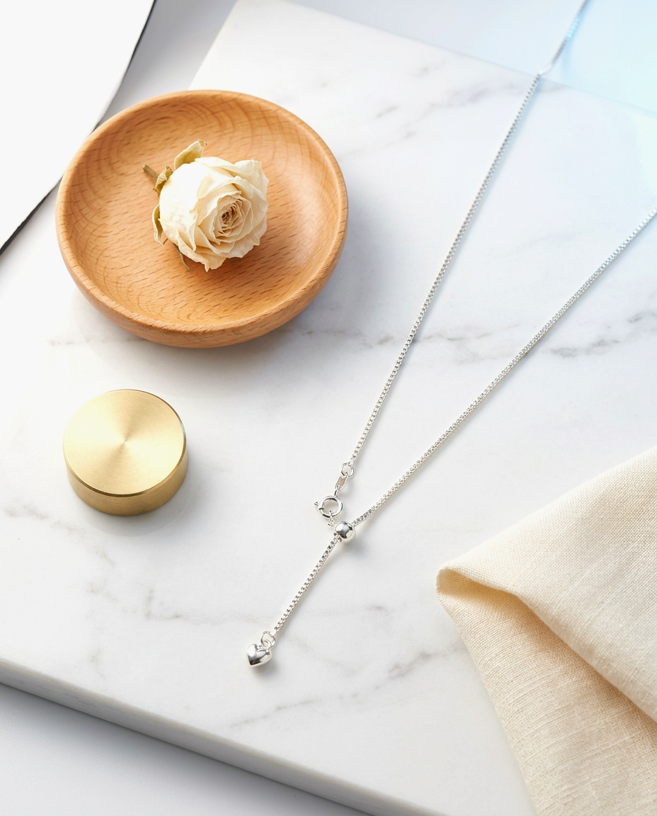 S925 - EN0116 Pull My Heart Necklace