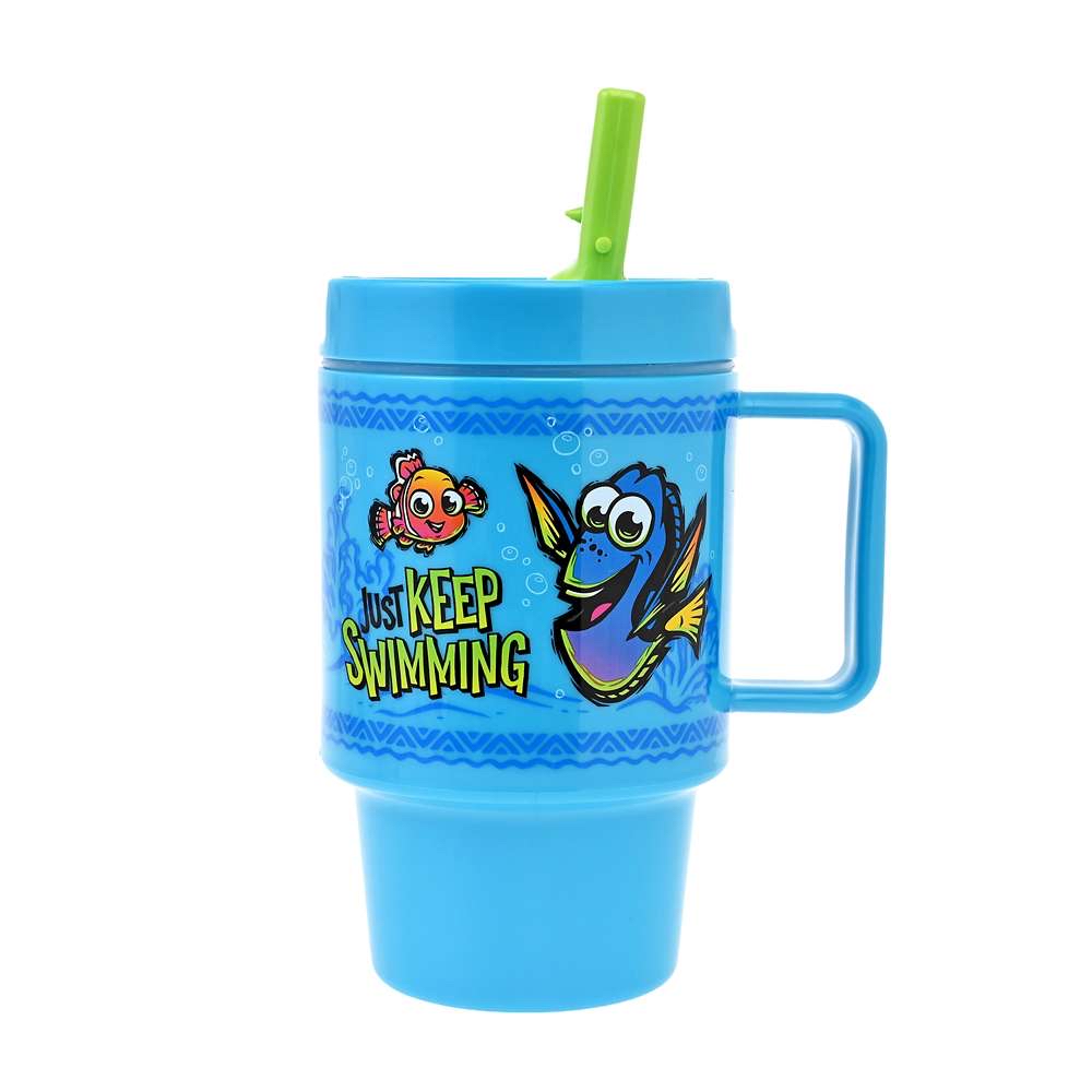 🎀【預訂】Disney Nemo Just Keep Swimming 水杯連飲管 530ml