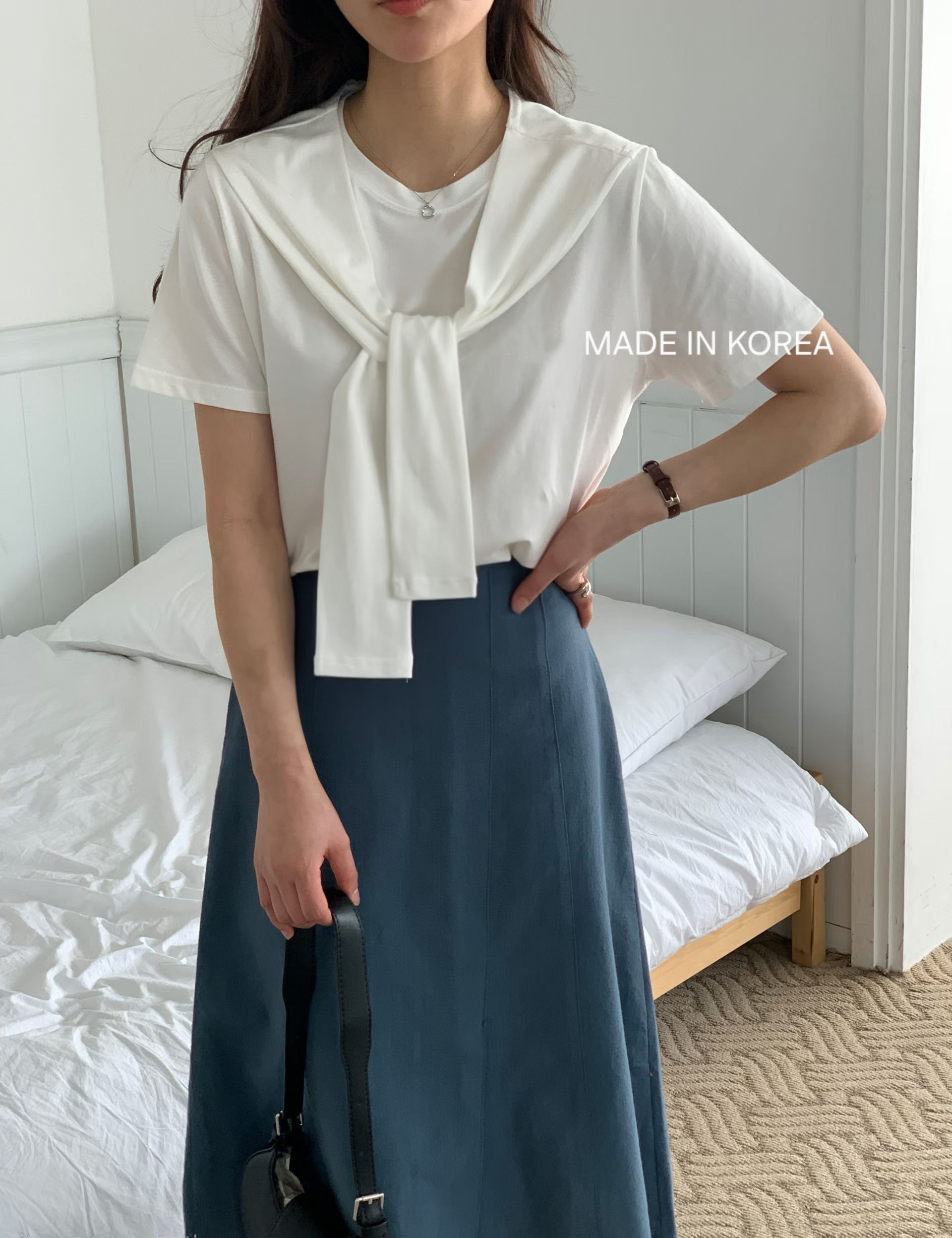 G6226 韓國🇰🇷Tee+披肩Set