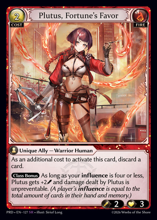 Plutus, Fortune’s Favor / PRD-127 (SR)