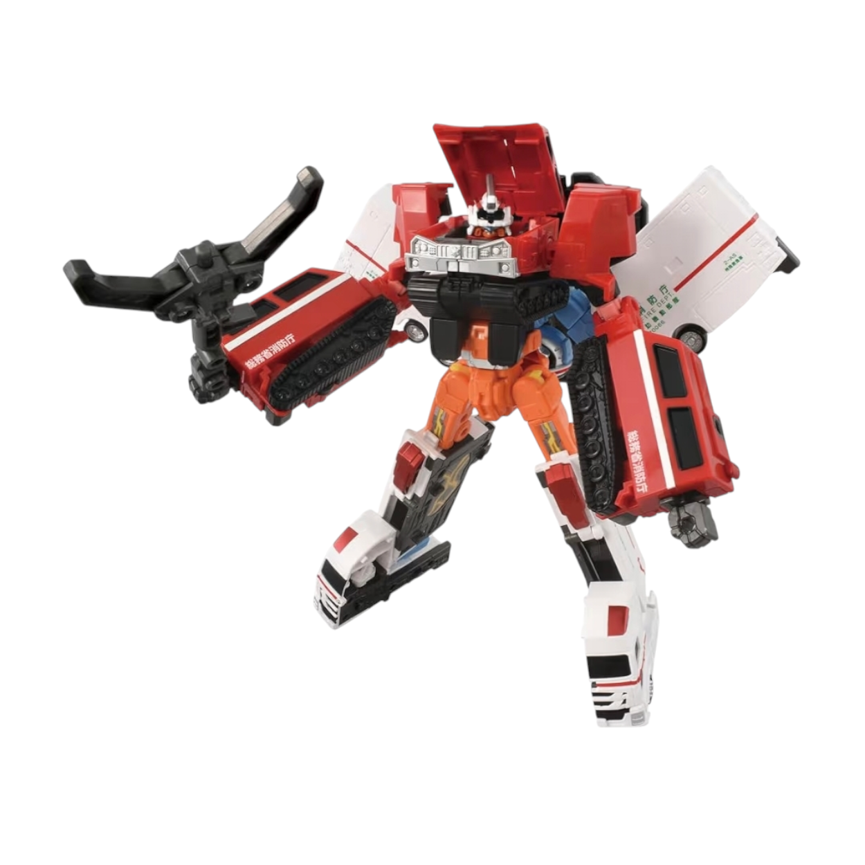 Takara Tomy Tomica 特裝勇者救援機械人變形合體DX套裝 消防車救護車機械人 男孩變形機械玩具禮物