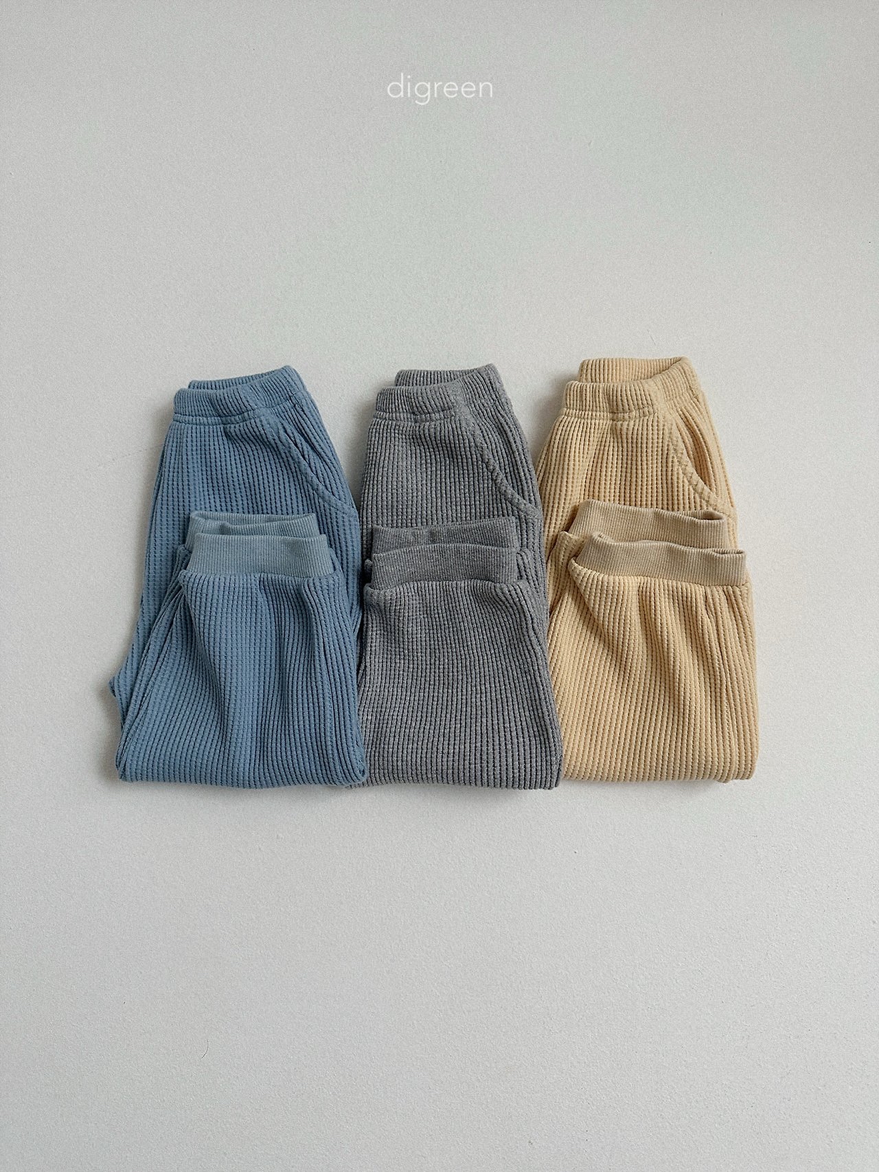 Digreen | flat waffle pants 