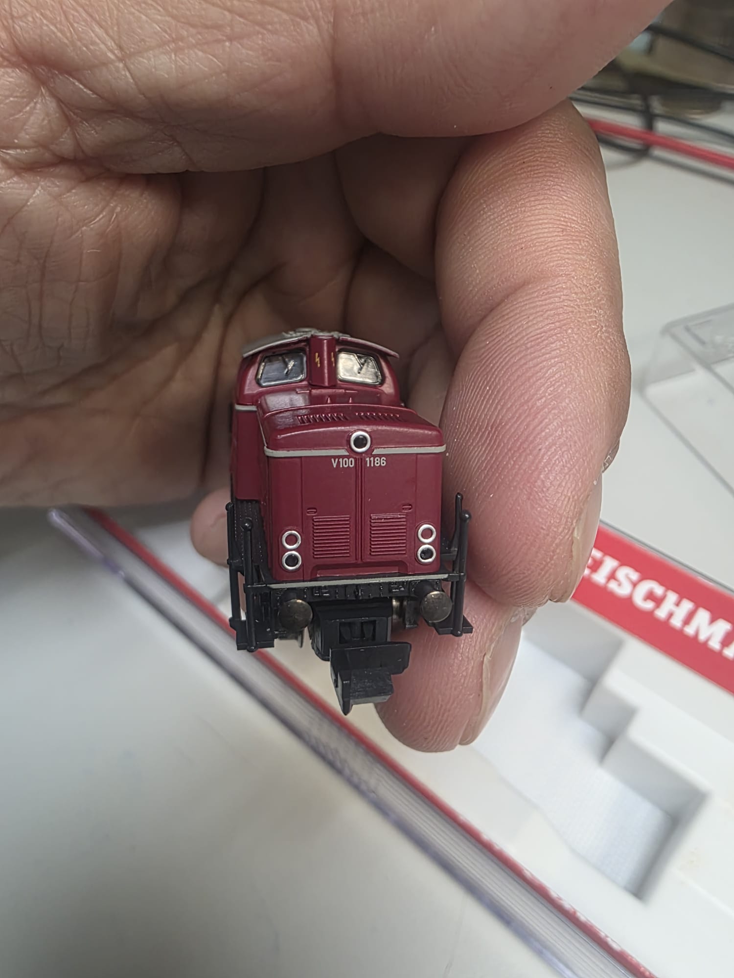 🚂 絕版經典！FLEISCHMANN 723006 V100 N規機車